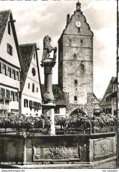 Dinkelsbuehl oernitztor Brunnen
