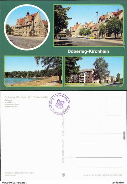Doberlug-Kirchhain Rathaus, Markt, Strandbad "Erna", Bahnhofstraße 1986