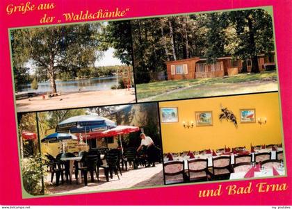 Doberlug-Kirchhain Waldschaenke Bad Erna Gastraum Terrasse Seepartie