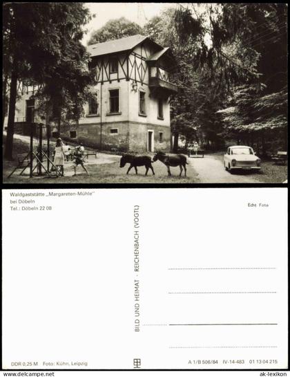 Ansichtskarte Döbeln Waldgaststätte Margareten-Mühle 1984