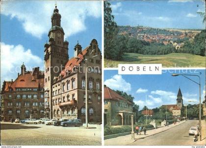 Doebeln Rathaus Panorama Stadtbad