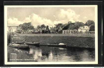 AK Dömitz, Eldeschleuse mit Booten