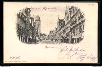 AK Donauwörth, Blick in die Reichsstrasse