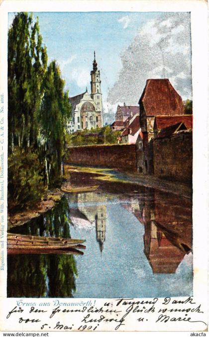 CPA AK Donauworth Gruss aus Donauworth GERMANY (876314)
