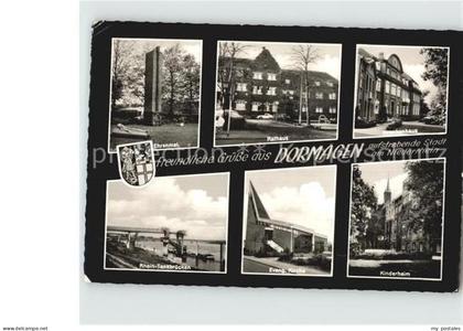 Dormagen Ehrenmal Rathaus Krankenhaus Kinderheim Kirche Rhein Tankbruecken