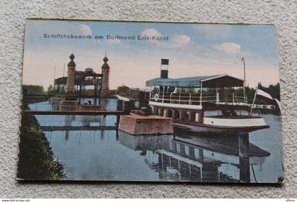 D388, Cpa 1920, Dortmund, Schiffshebewerk am Dortmund ems kanal, Allemagne