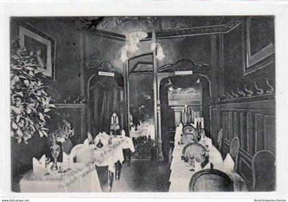 39021837 - Dresden mit Innenansicht vom Wein-Restaurant Neuer Palais de Saxe gelaufen von 1906. Gute Erhaltung.
