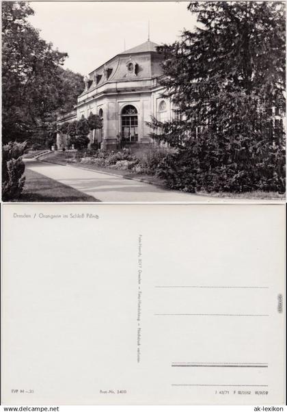 Dresden Dresden Orangerie im Schloß Pillnitz 1971