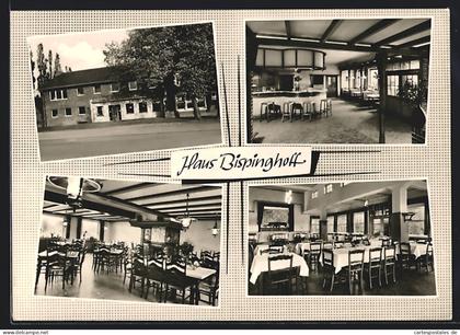 AK Dülmen / Westf., Ausflugslokal Bispinghoff mit Blick in den Speisesaal