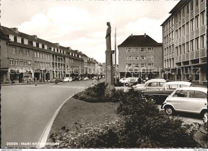 Dueren Rheinland Markt Mariensaeule