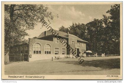 Düsseldorf-Grafenberg - Restaurant Rolandsburg Besitzer Willy Dickens Rennbahnstrasse 2 - Verlag J. Kalinowski Düsseldor