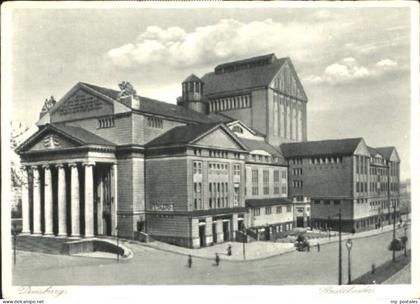 Duisburg Ruhr Duisburg Theater  ungelaufen ca. 1930