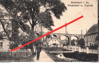 AK Ebersbach Eisenbahn Viadukt a Neugersdorf Neusalza Spremberg Seifhennersdorf Eibau Georgswalde Fugau Löbau Zittau