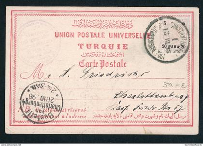Dt. Auslandspostämter Türkei Ansichtskarte Konstantinopel 1898