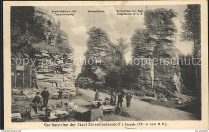 Ehrenfriedersdorf Erzgebirge Greifensteine Aussichtsfelsen Kreuzfelsen
