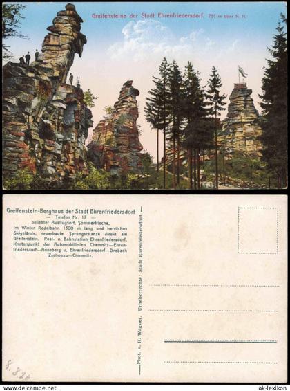 Ehrenfriedersdorf Greifenstein-Berghaus der Stadt Ehrenfriedersdorf 1920