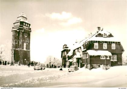 Auersberg Wildenthal Berghaus auf d. Auersberg im Winter Schnee