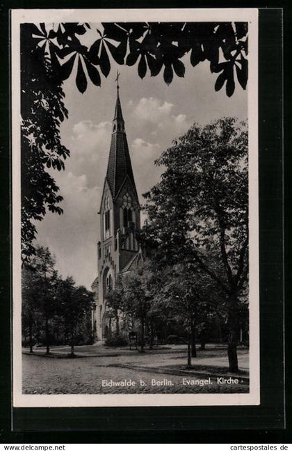 AK Eichwalde bei Berlin, Evangel. Kirche
