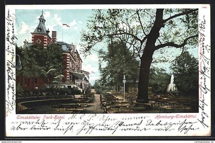 AK Hamburg-Eimsbüttel, Eimsbütteler Park-Hotel mit Garten