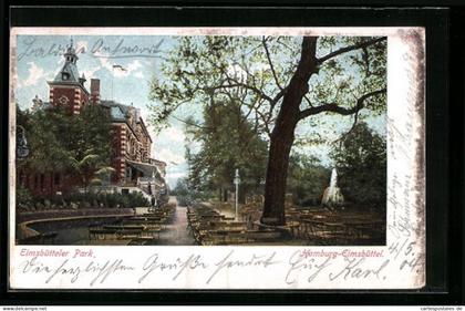 AK Hamburg-Eimsbüttel, Eimsbütteler Park im Frühling
