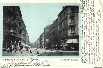 HAMBURG-EIMSBÜTTEL, Belle-Alliancestrasse (1904) AK