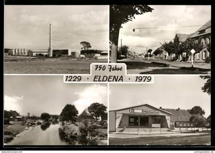AK Eldena, 750jähriges Jubiläum 1979, Eldepartie, Einkaufszentrum, Trockenwerk
