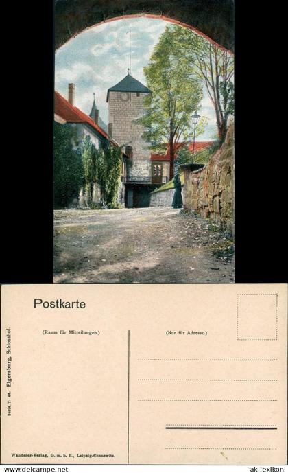 Ansichtskarte Elgersburg Schloss Elgersburg Schlosshof color Postkarte 1905