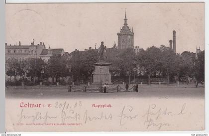 (6026) AK Colmar, Elsass, Rapplatz 1903