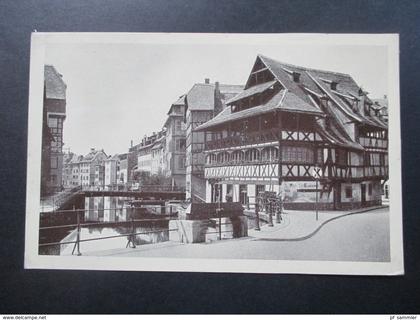 AK Echtfoto Deutsches Reich / Elsass Strasbourg Bains aux Plantes