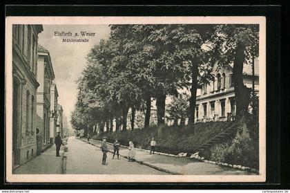 AK Elsfleth a. Weser, Partie in der Mühlenstrasse