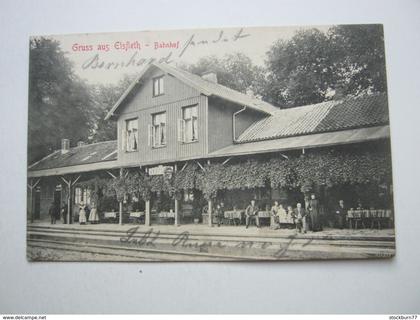 ELSFLETH , Bahnhof schöne Karte um 1910
