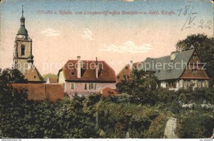 Eltville Rhein mit Kirche