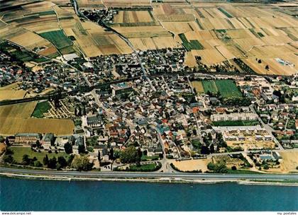 Erbach Rheingau Eltville Hessen Fliegeraufnahme Rheingau Rhein Ortschaft Weinber