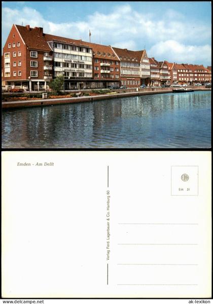 Ansichtskarte Emden Wohn- und Geschäftshaus Emden Am Delft 1975