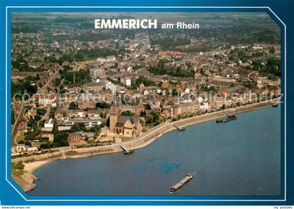 Emmerich Rhein Fliegeraufnahme
