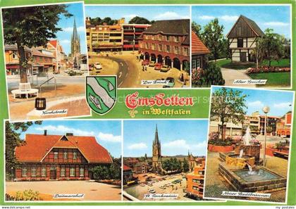 Emsdetten Kirchstrasse Der Brink Alter Speicher Deitmarshof St Pankreatius Neuer