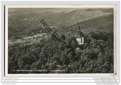 Endingen - St. Katharinenkapelle - Fliegeraufnahme - Foto-AK - Bahnpost