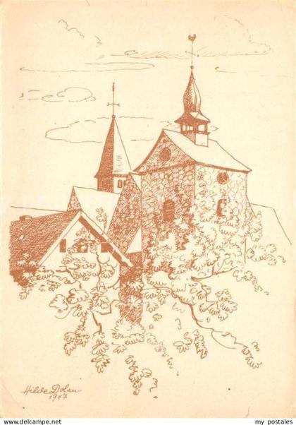 Enger Glockentrum Wittekindkirche nach Originalzeichnung von Hilde Dolan Kuenstl