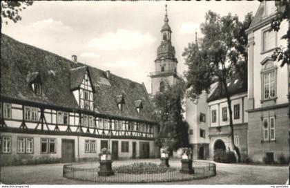 Erbach Odenwald Erbach i. Odw. Schlosshof x 1956