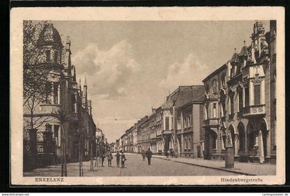 AK Erkelenz, Blick auf die Hindenburgstrasse