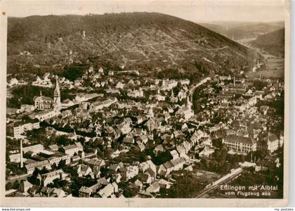 Ettlingen Fliegeraufnahme mit Albtal