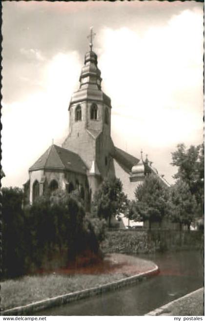 Ettlingen Kirche ungelaufen ca. 1955