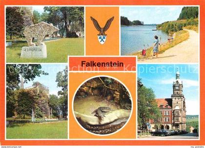 Falkenstein Vogtland Schlossfelsen Talsperre Tierpark Krokodil Rathaus