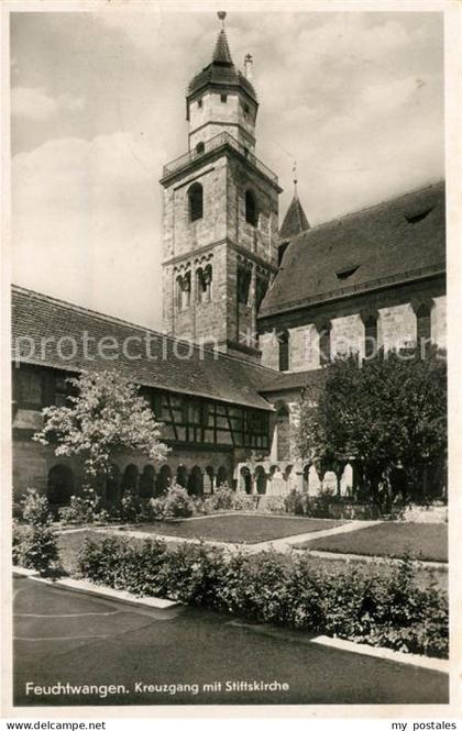 Feuchtwangen Kreuzgang mit Stiftskirche