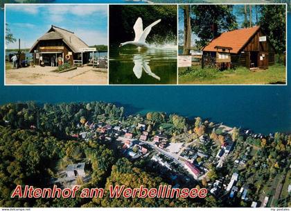 Altenhof Werbellinsee Fischgaststaette Schwan Fliegeraufnahme