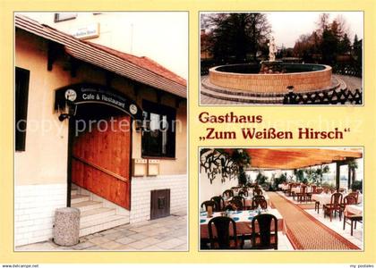 Gross Schoenebeck Gasthaus Zum Weissen Hirsch Brunnen Terrasse