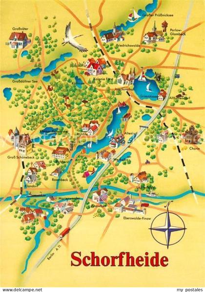 Schorfheide Gebietskarte