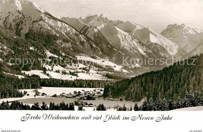 Langenwang Fischen Fliegeraufnahme Weihnachtskarte