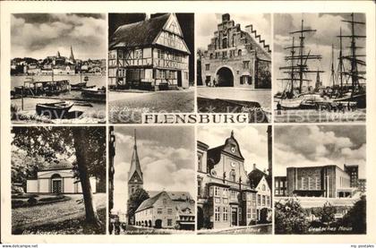 Flensburg Hafen Alte Kapelle Marienkirche Deutshes Haus Alt Flensburg