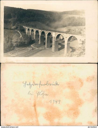 Ansichtskarte Hetzdorf-Flöha (Sachsen) Viadukt 1949